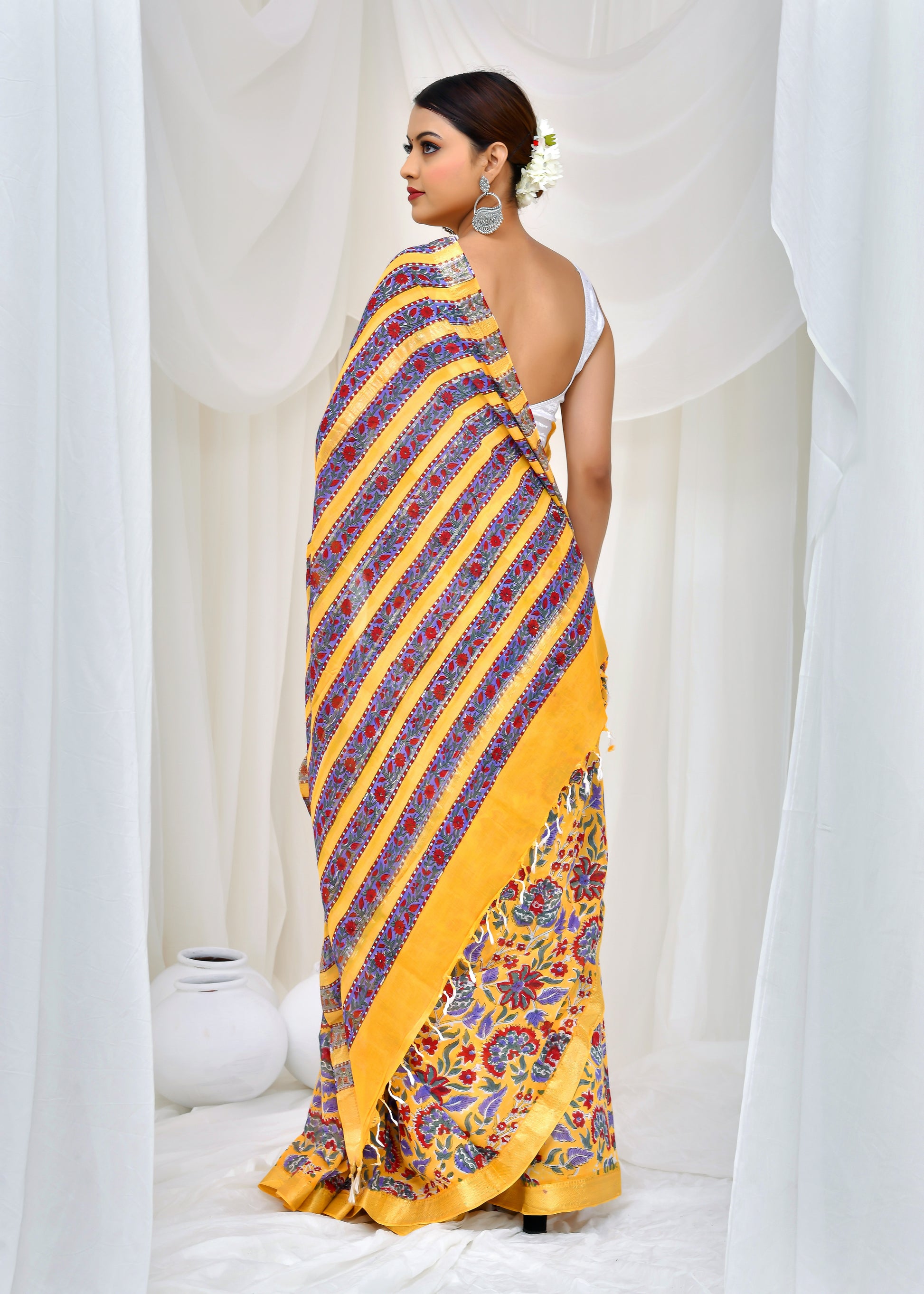 Marigold Twilight Saree