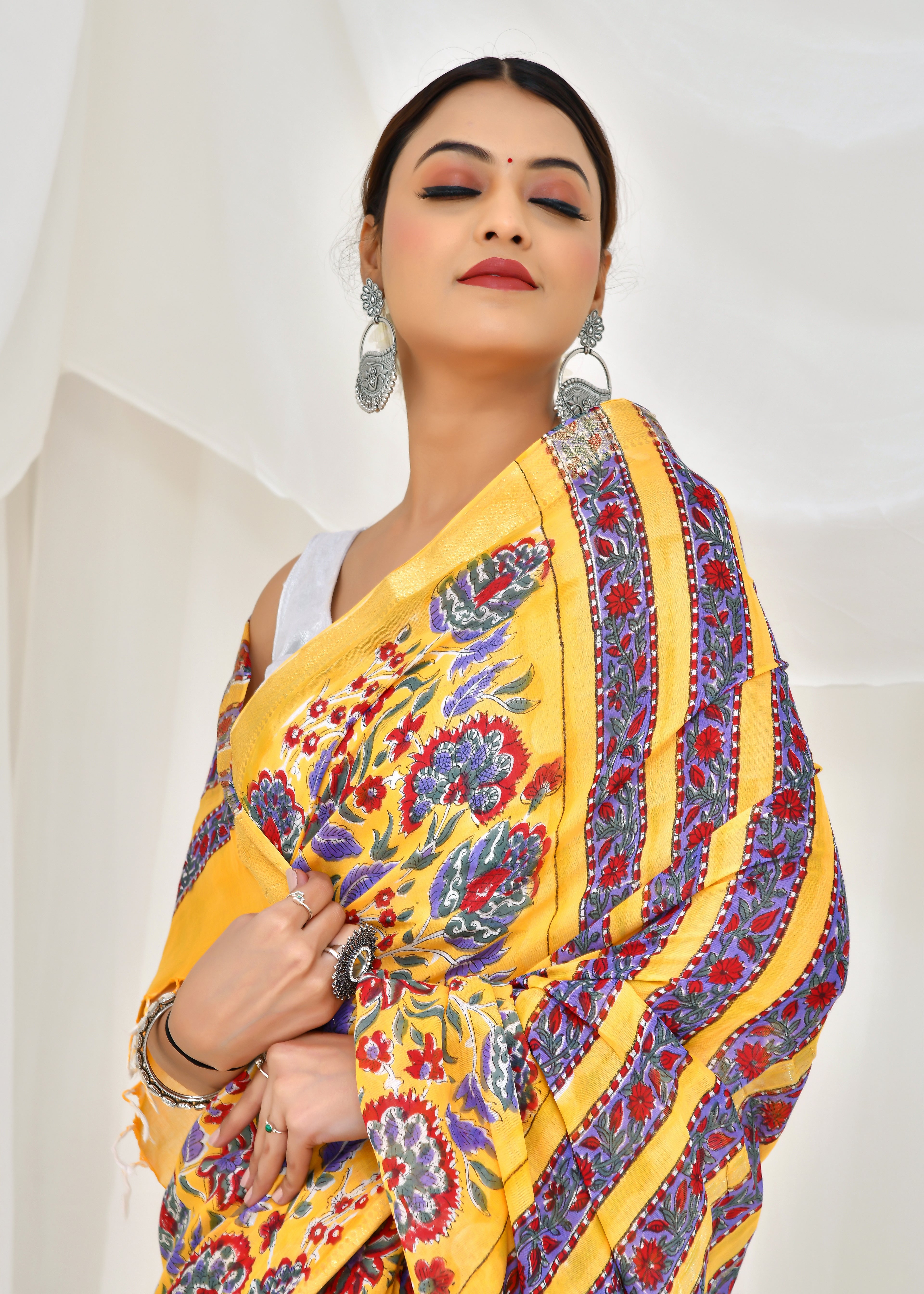 Marigold Twilight Saree