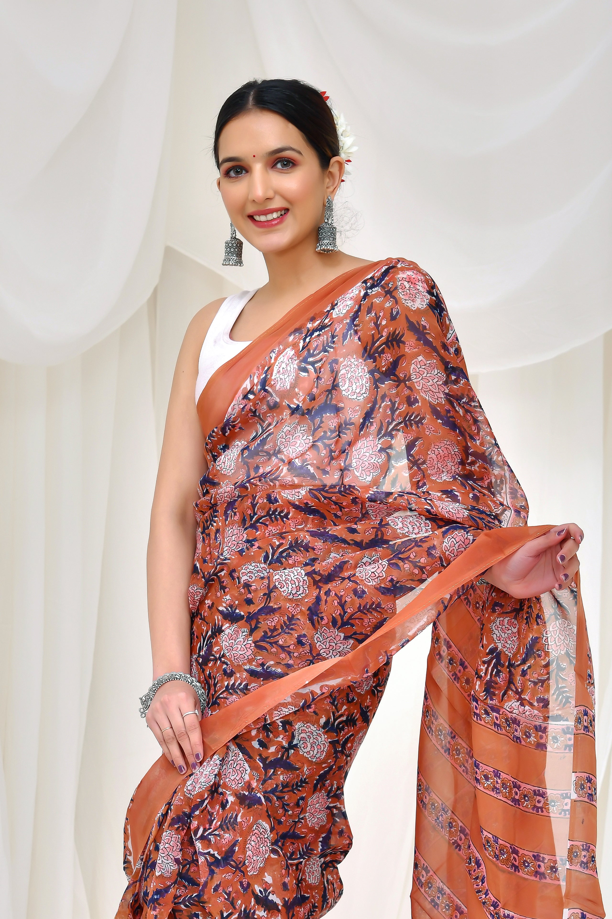 Tranquil Meadow Saree