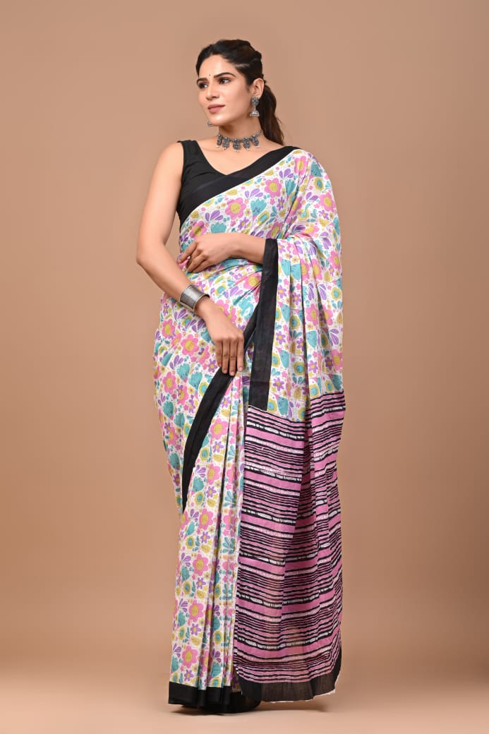 Petal Power Mulmul Saree