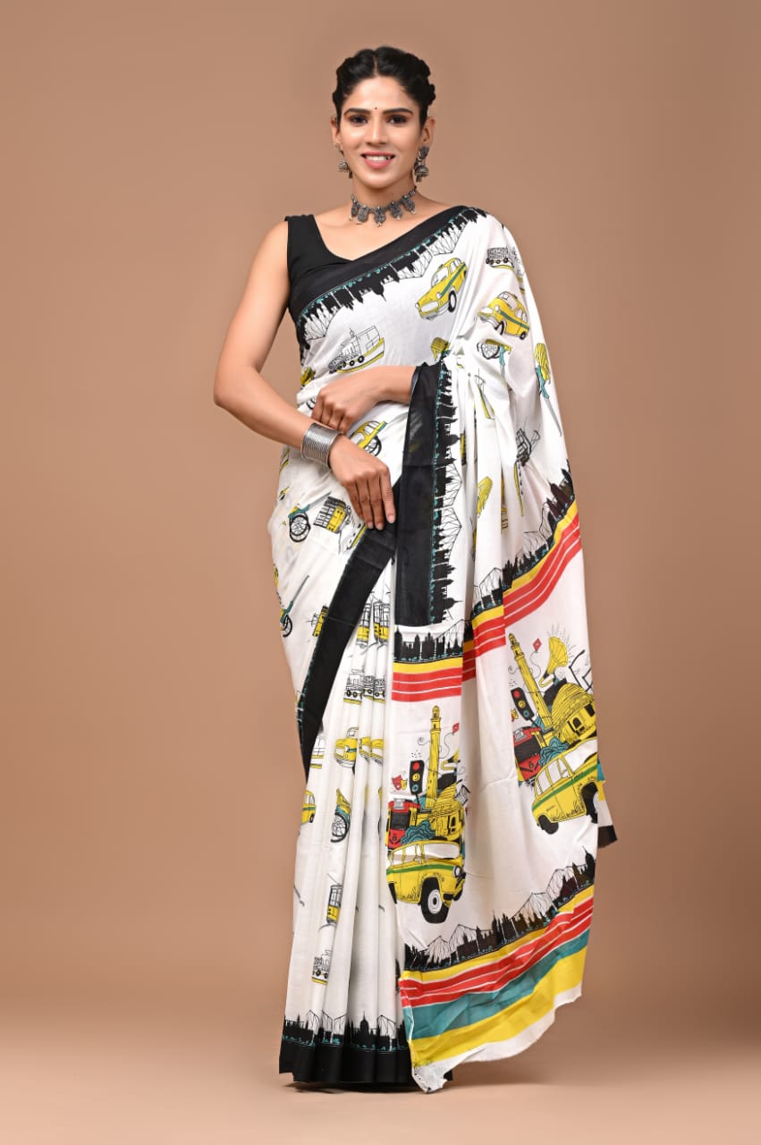 Travel World Mulmul Saree